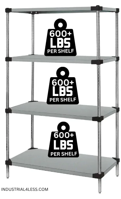1824SS | 18" x 24" Stainless Steel Shelving Unit