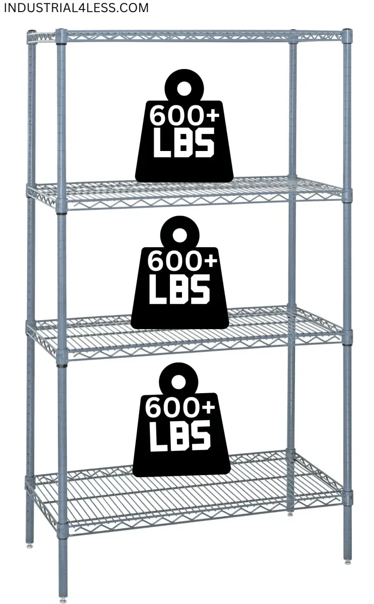2130GY | 21" x 30" Gray Epoxy Shelving Unit