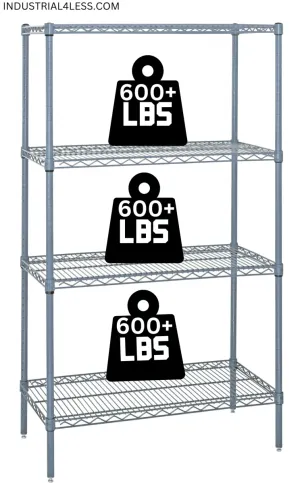 2130GY | 21" x 30" Gray Epoxy Shelving Unit