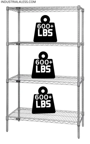 21" x 54" Stainless Steel Wire Shelving Unit