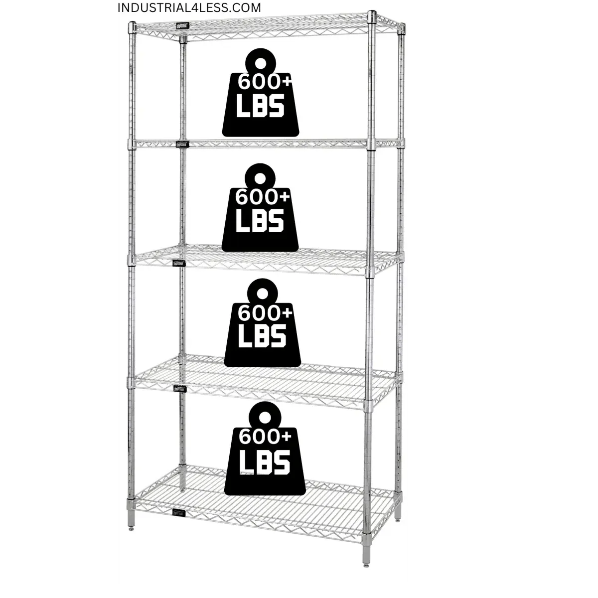 21" x 54" Stainless Steel Wire Shelving Unit