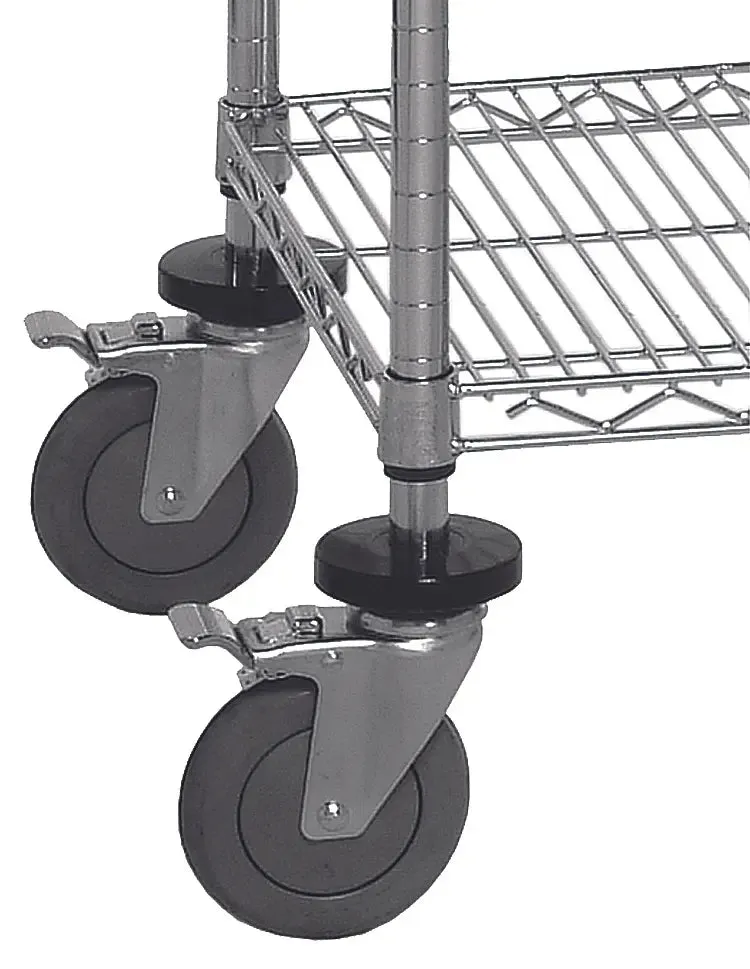 36" x 60" Gray Shelving on Wheels