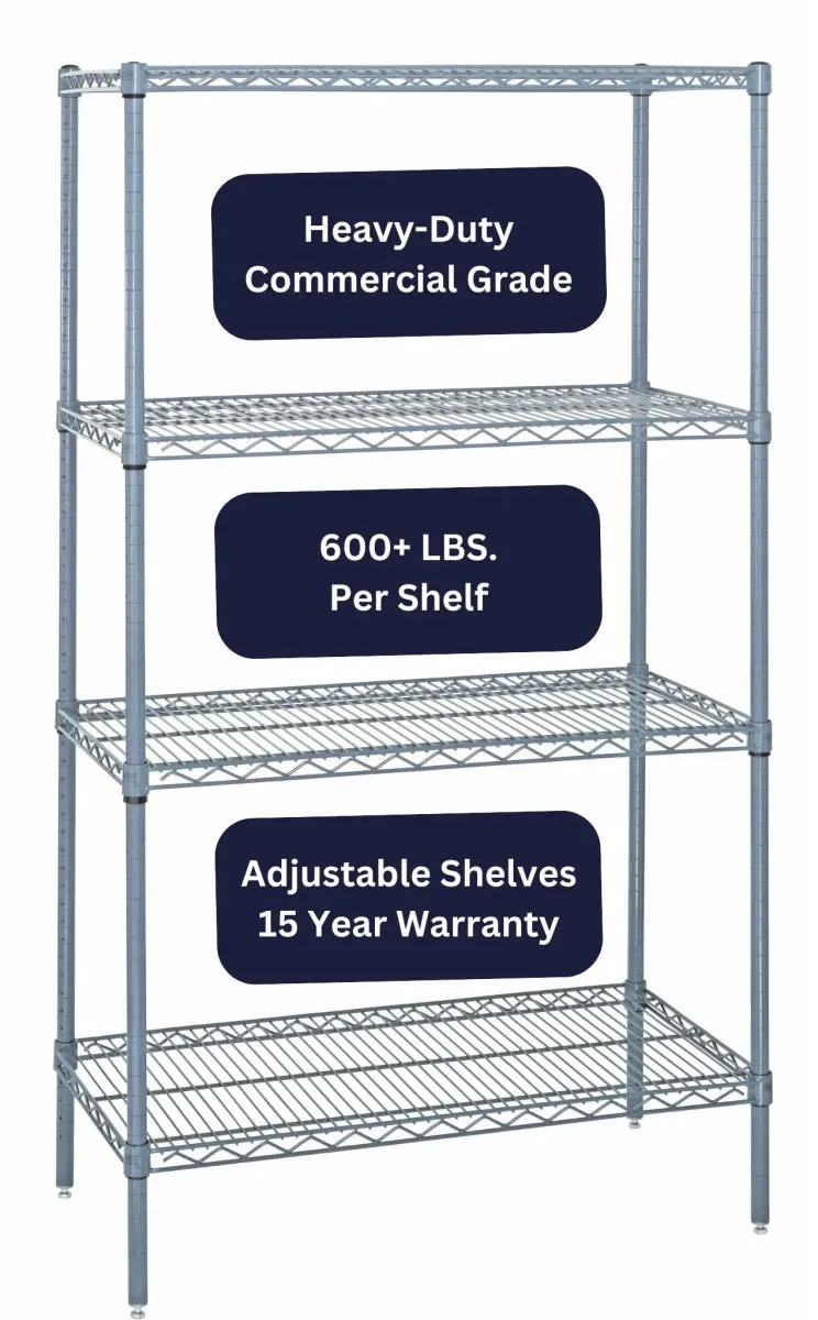 36" x 72" Epoxy Wire Shelving Unit