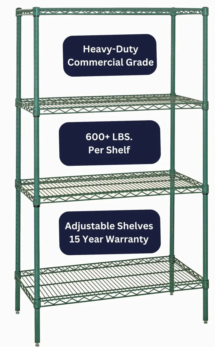 36" x 72" Epoxy Wire Shelving Unit