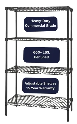 36" x 72" Epoxy Wire Shelving Unit