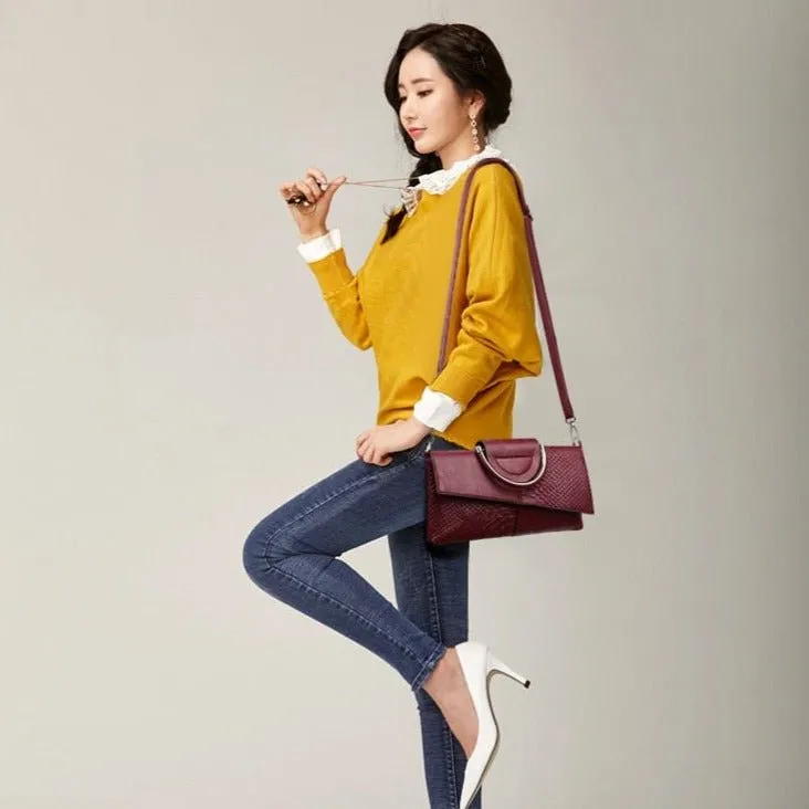 AlliLux Exotic Envelope Crossbody Clutch