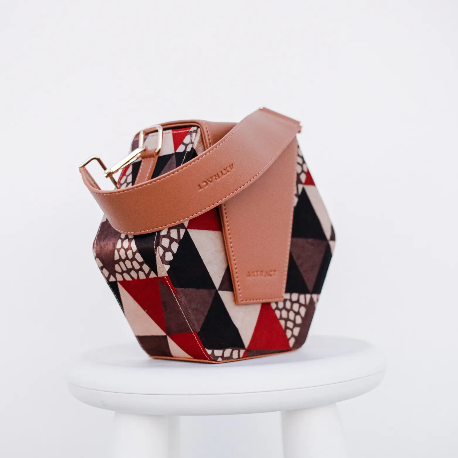 AXTRACT Honeycomb Hexbox - Hexagonal Kutchi Handcrafted Bag