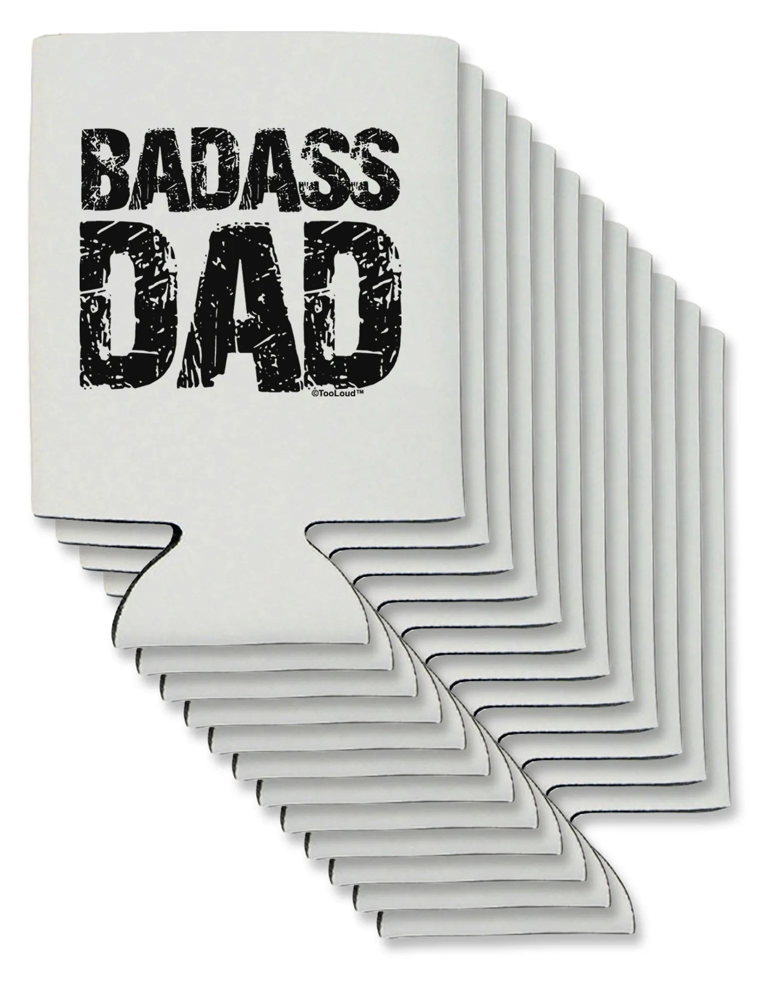 Badass Dad Can / Bottle Insulator Coolers by TooLoud