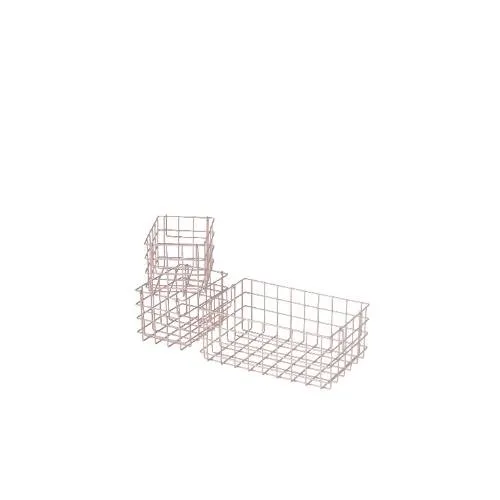 Basket Set in Light Pink – Set of 3