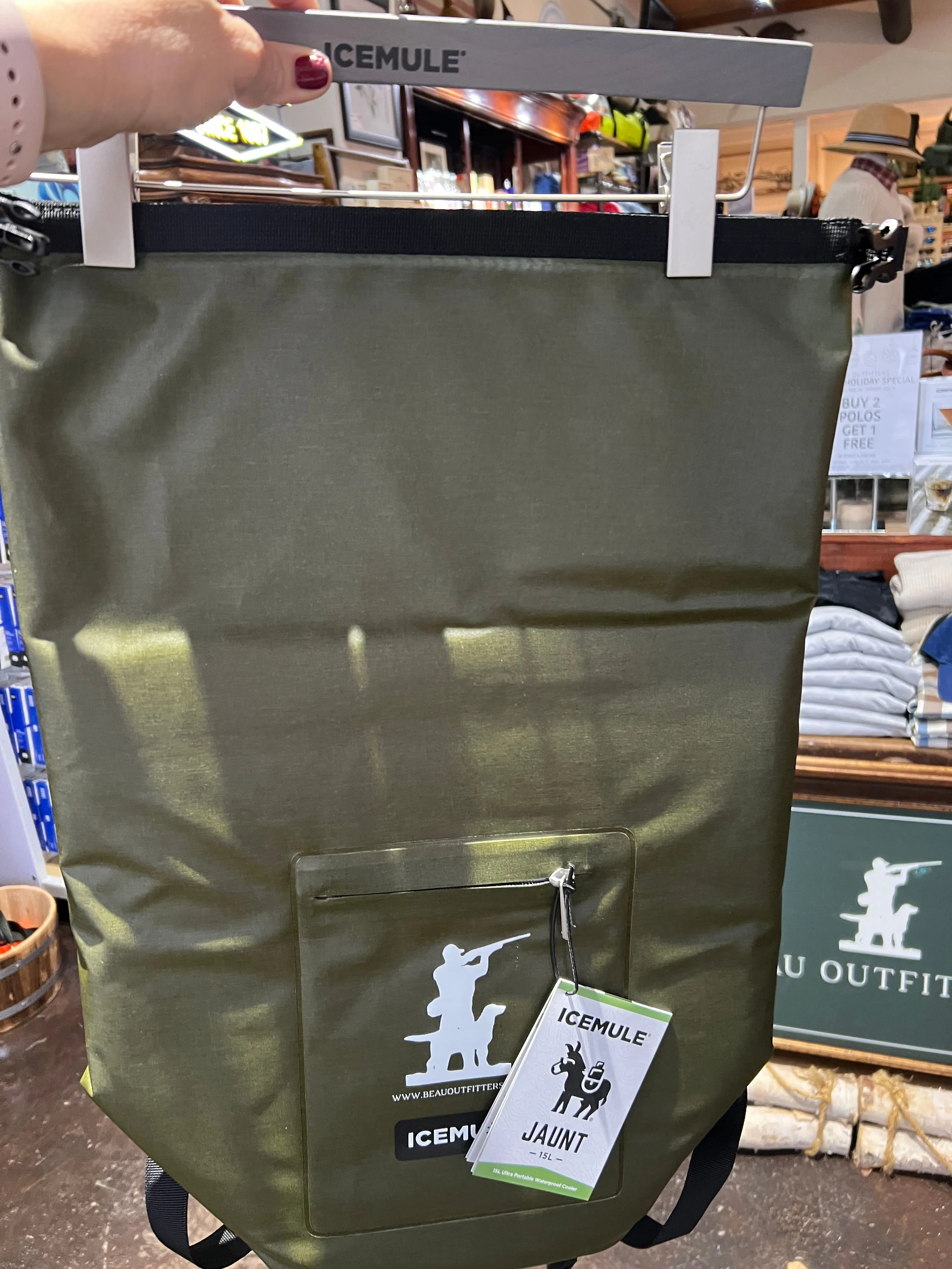 Beau OG Logo Jaunt Cooler 15L Army Green