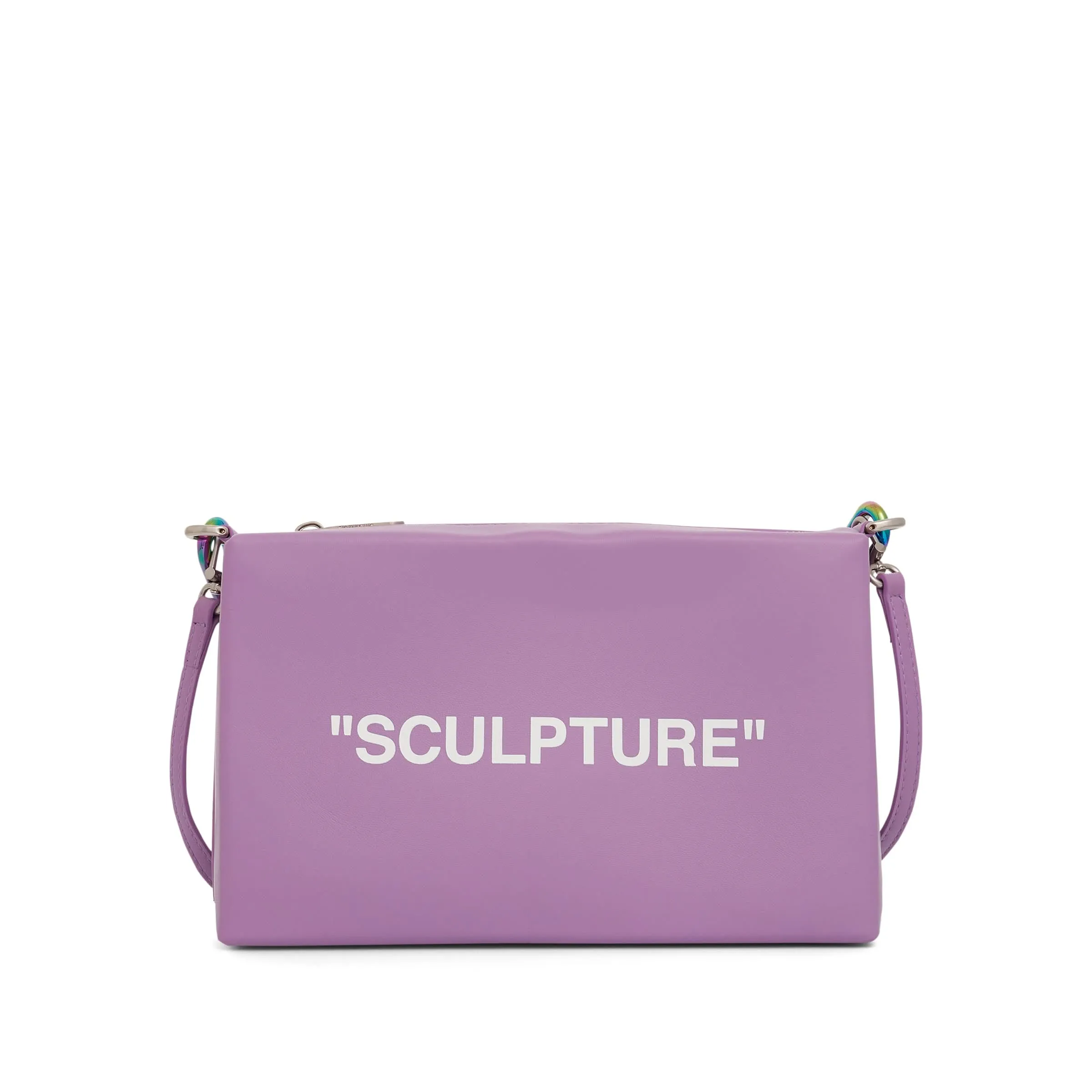 Black Pouch Quote in Lilac/White