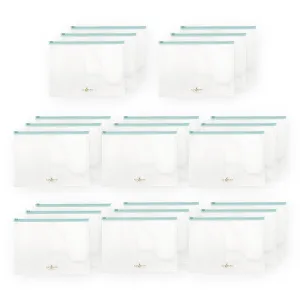 Blue Zip 'n' Keep Pouches Bundle (24 pcs)