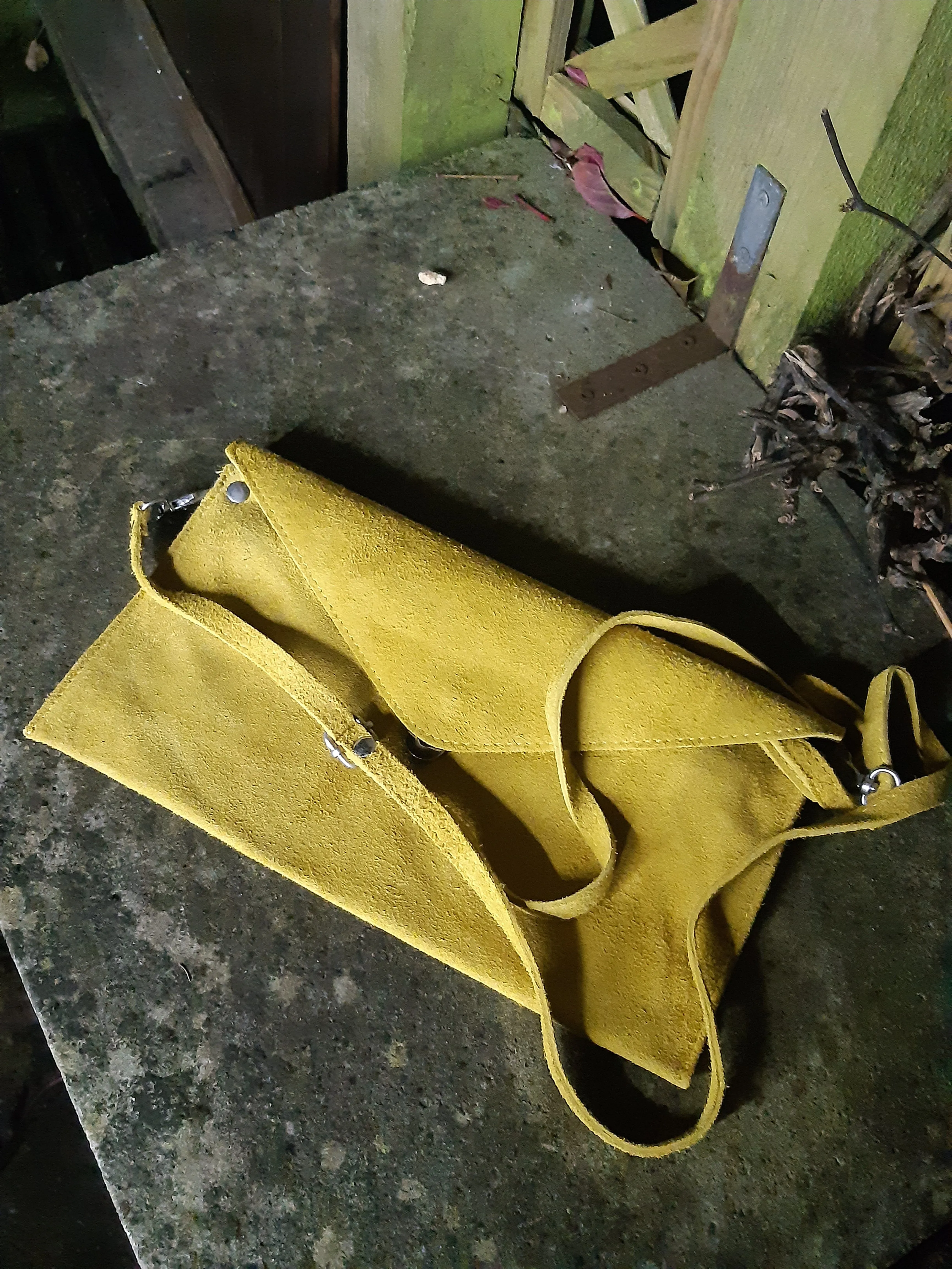 Elegant Brennan Suede Envelope Clutch Bag