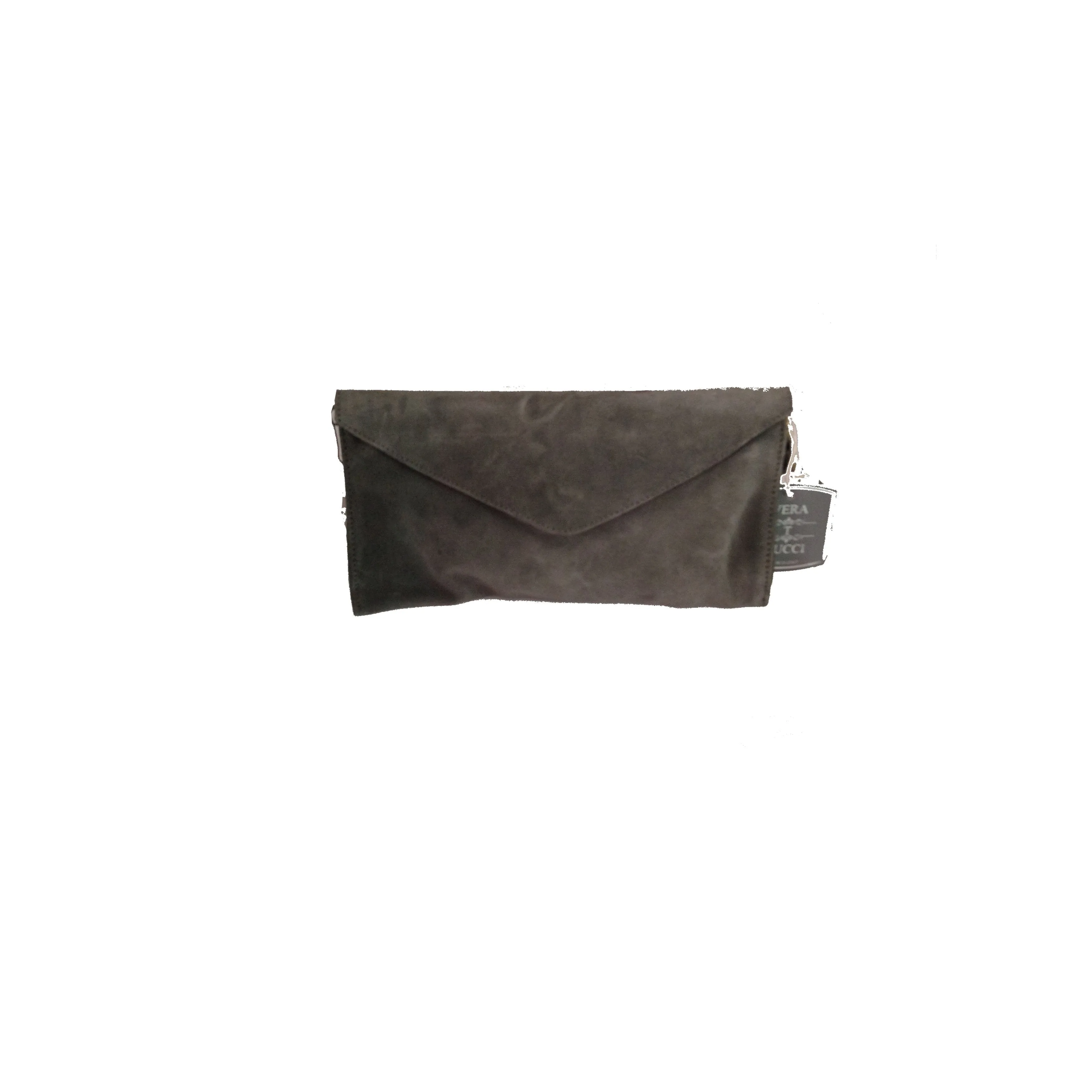 Elegant Brennan Suede Envelope Clutch Bag