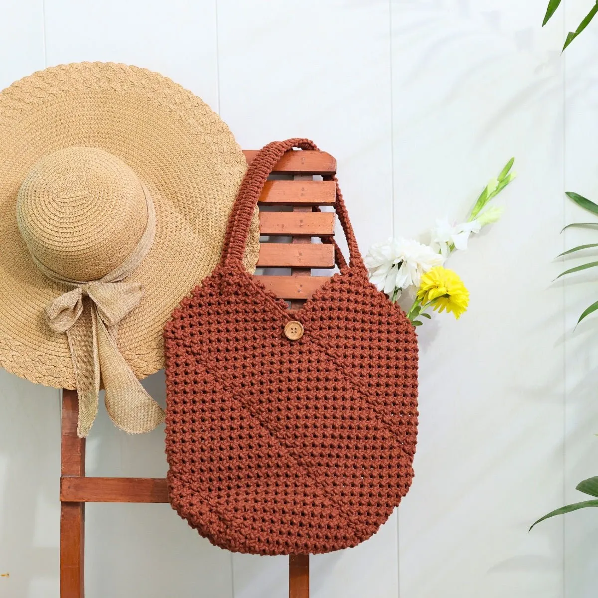 Brown Handmade Totally Tote Bag