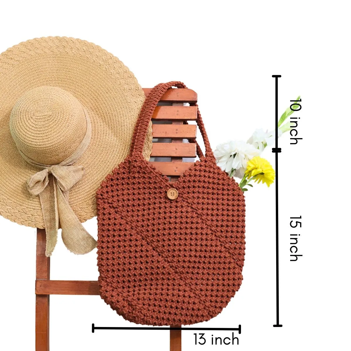 Brown Handmade Totally Tote Bag