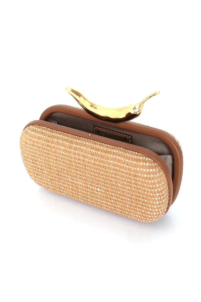 CHILLI RATTAN STRAW BOX