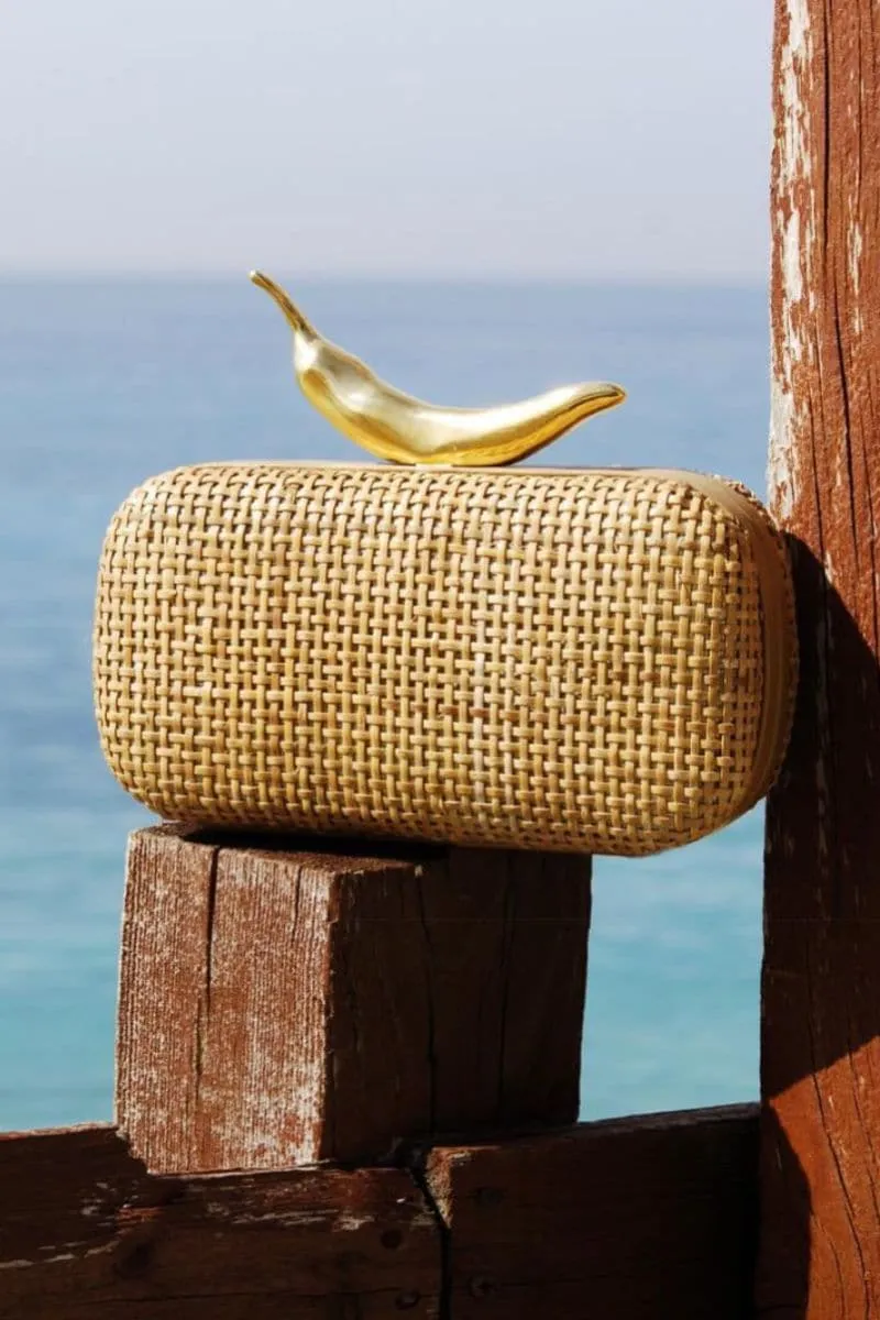 CHILLI RATTAN STRAW BOX