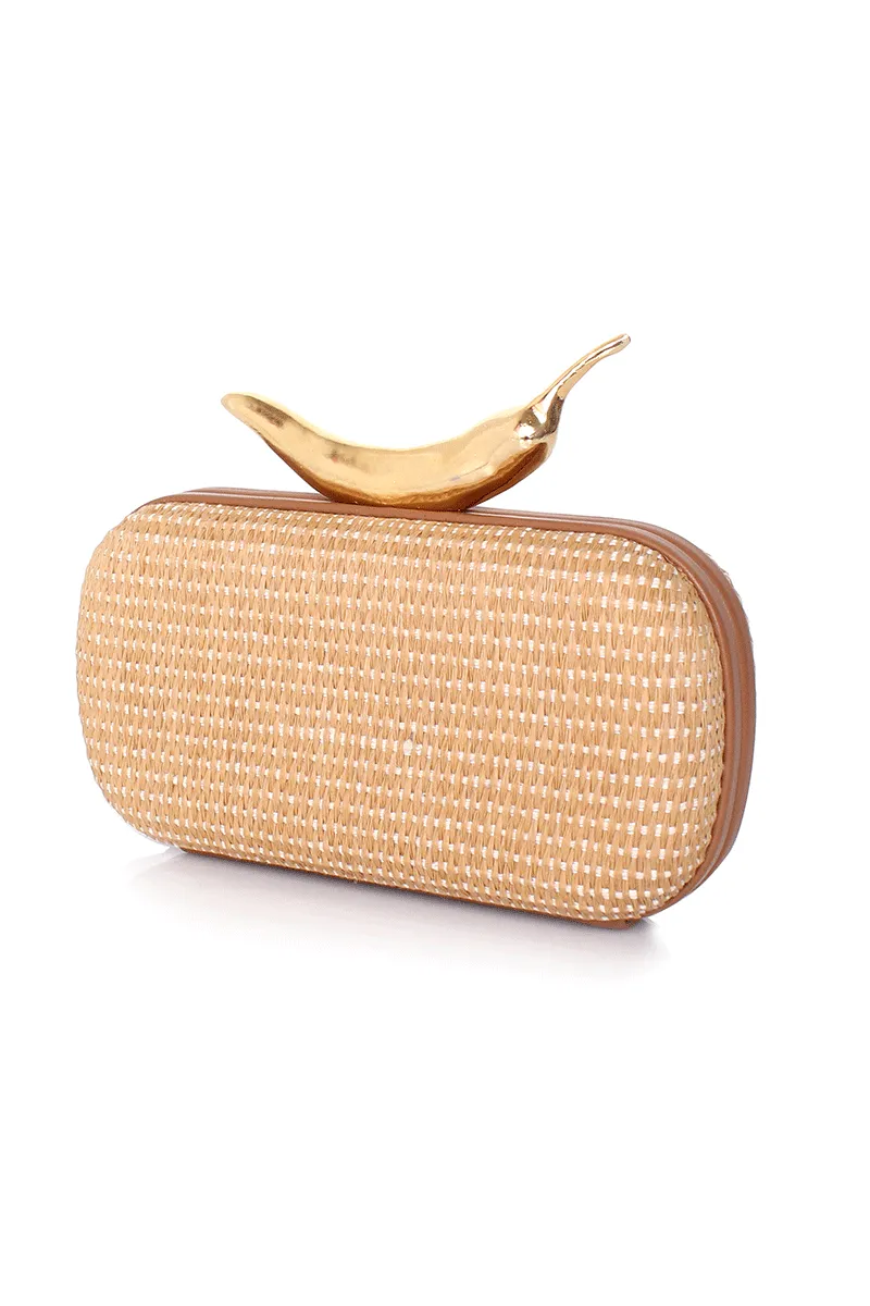 CHILLI RATTAN STRAW BOX