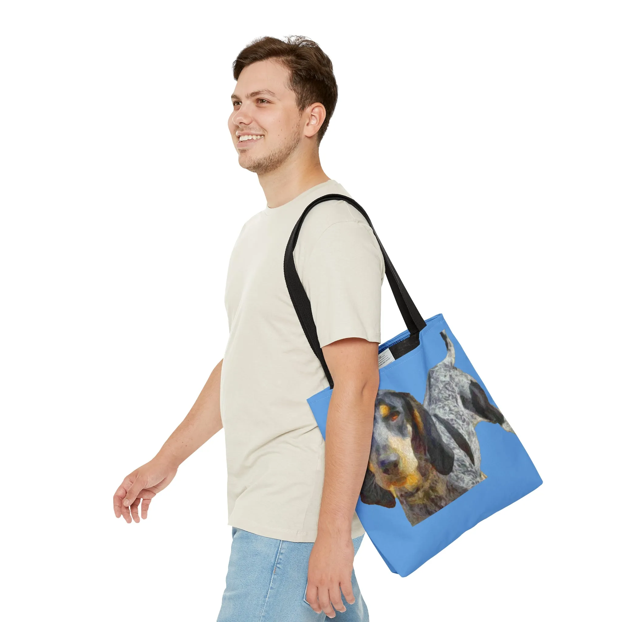Coonhound Print Beach Tote