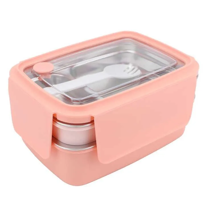 Double-Decker stainless steel Lunch Box 1300 ML
