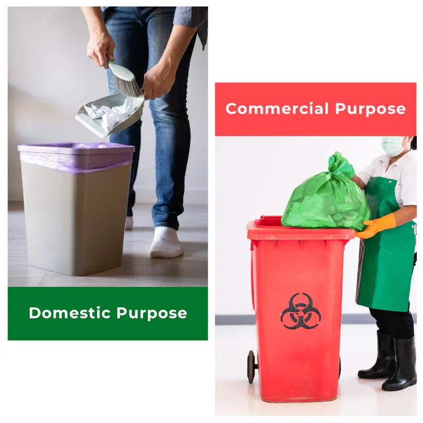 Ecobharat Bio degradable and compostable bags | 30x38 (10 pieces) | Black