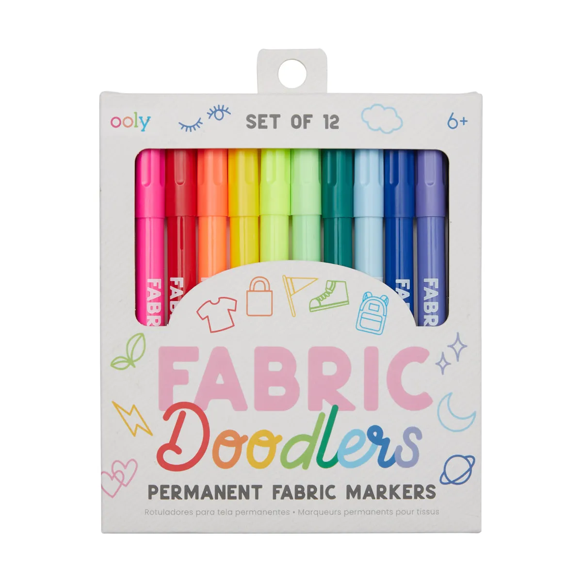 Fabric Doodlers Markers - Set of 12