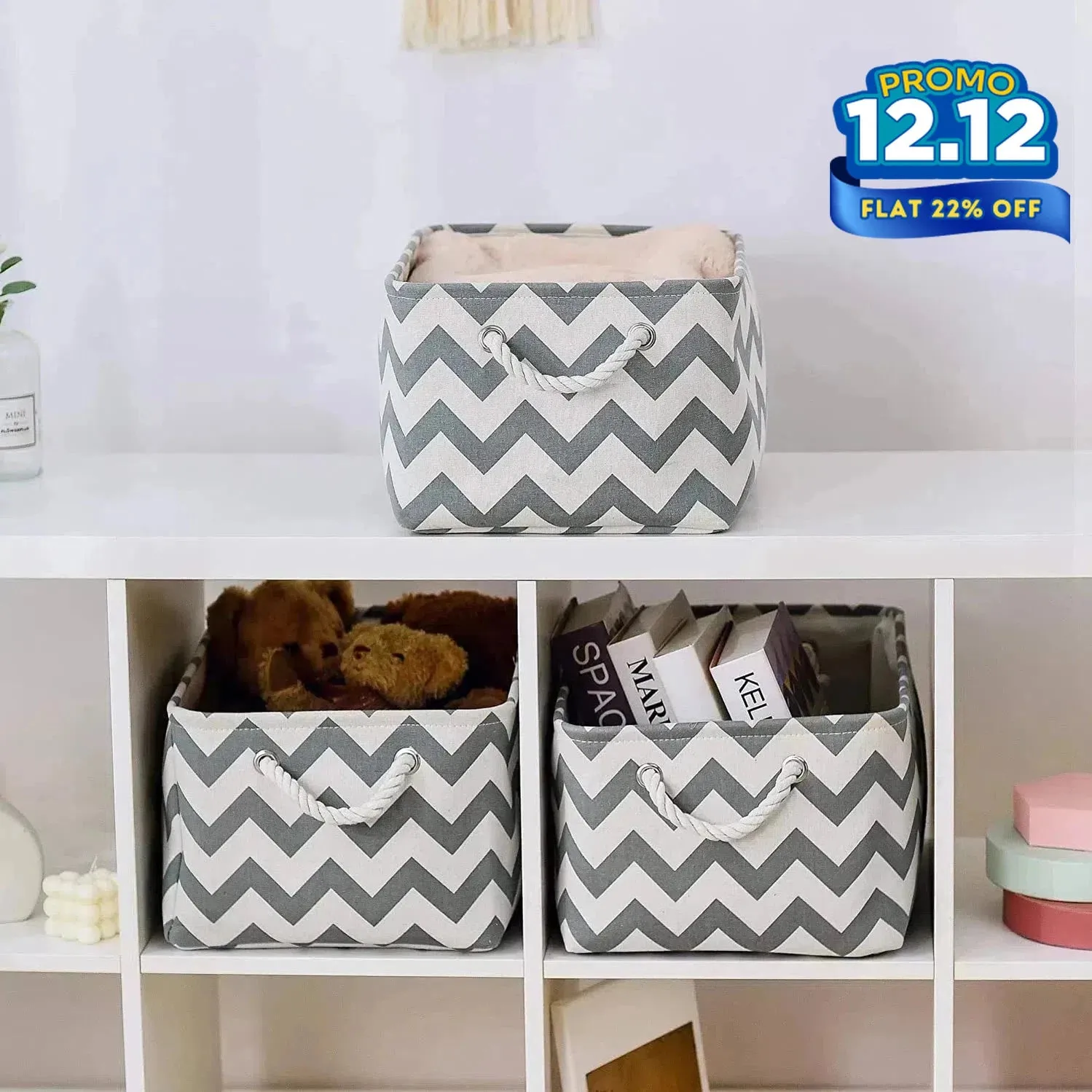 Foldable Fabric Storage Baskets