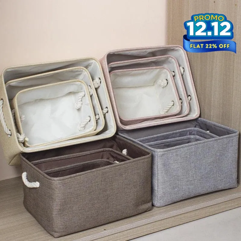 Foldable Fabric Storage Baskets