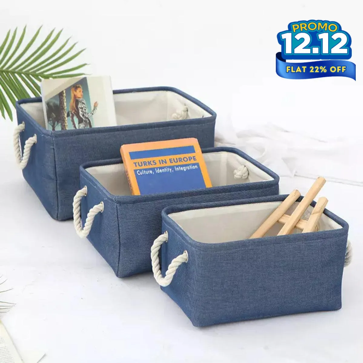 Foldable Fabric Storage Baskets