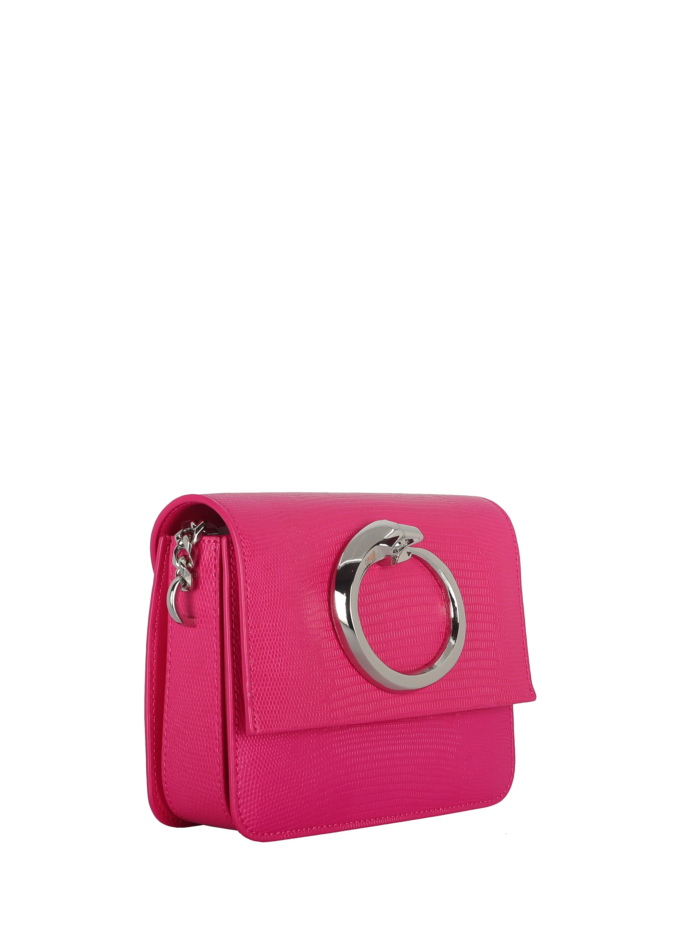 Fuchsia Silver-Toned Signature Bag