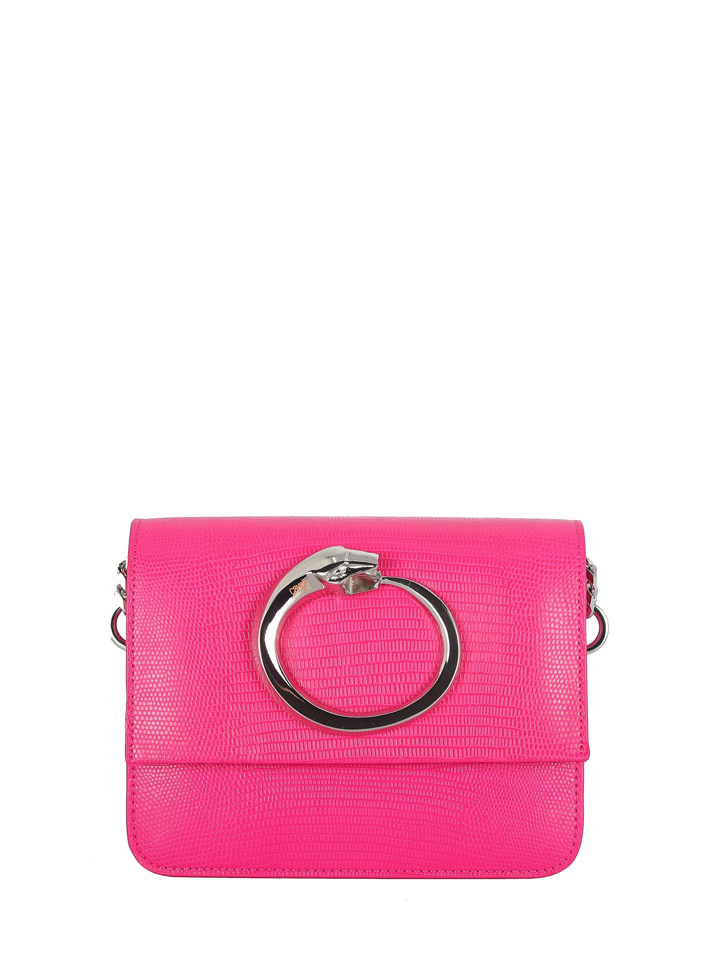 Fuchsia Silver-Toned Signature Bag
