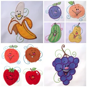 Fun Time Fruit--Set of 10 Designs