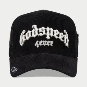 Gs Forever Trucker Hat (Black Corduroy) - GSFTRKHTBLKCD
