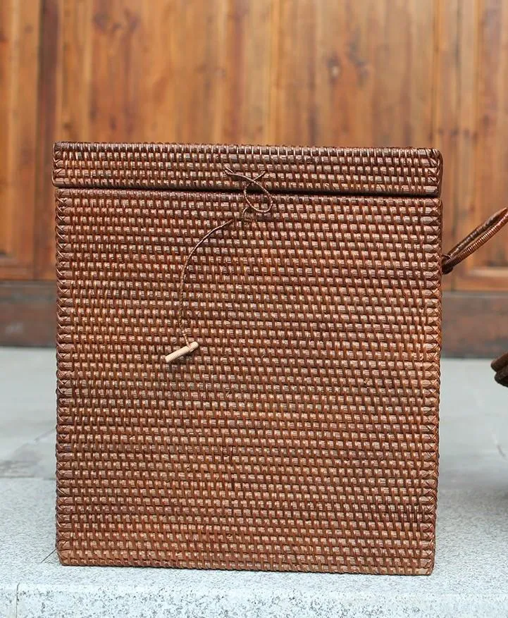 Large Rectangular Storage Baskets, Storage Baskets for Bathroom, Rattan Storage Baskets, Storage Basket with Lid, Storage Baskets for Clothes
