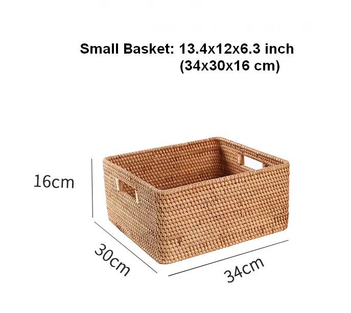 Large Storage Baskets for Bedroom, Storage Baskets for Bathroom, Rectangular Storage Baskets, Storage Baskets for Shelves