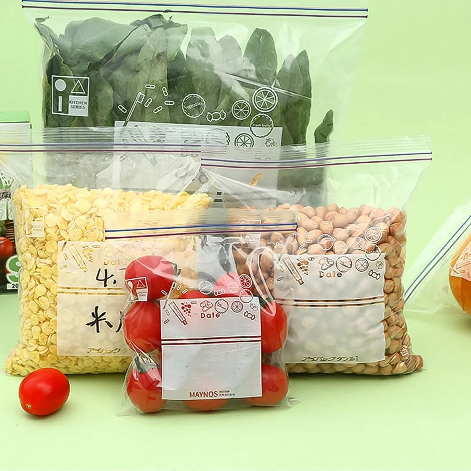 LargeFood Seal Bag | Transparent Fresh Food Bags (10 Pcs Set)