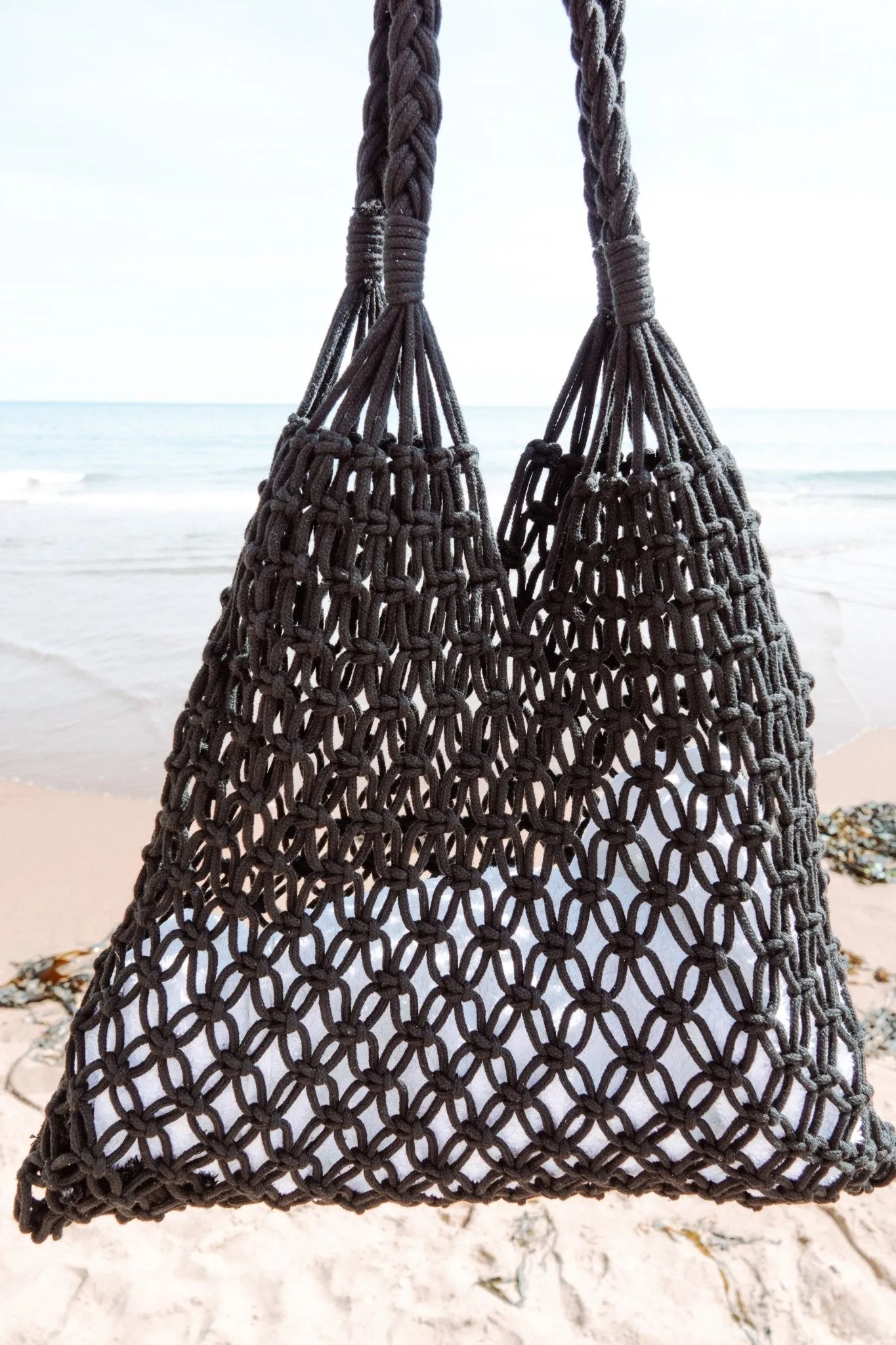 Macrame Tote Bag | Handmade | 100% Cotton Cord