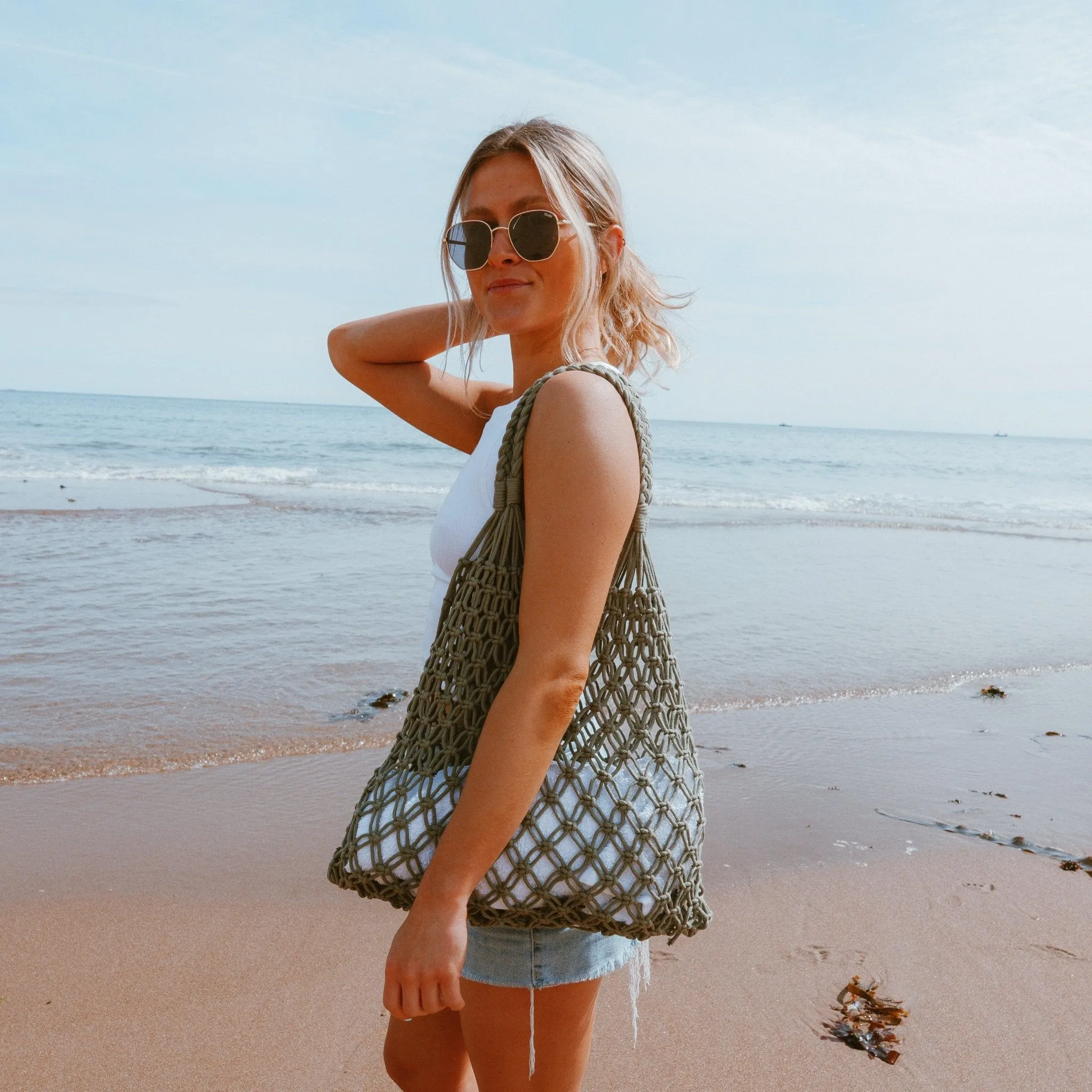 Macrame Tote Bag | Handmade | 100% Cotton Cord