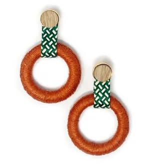 Maguey Hoop Earrings: Clementine