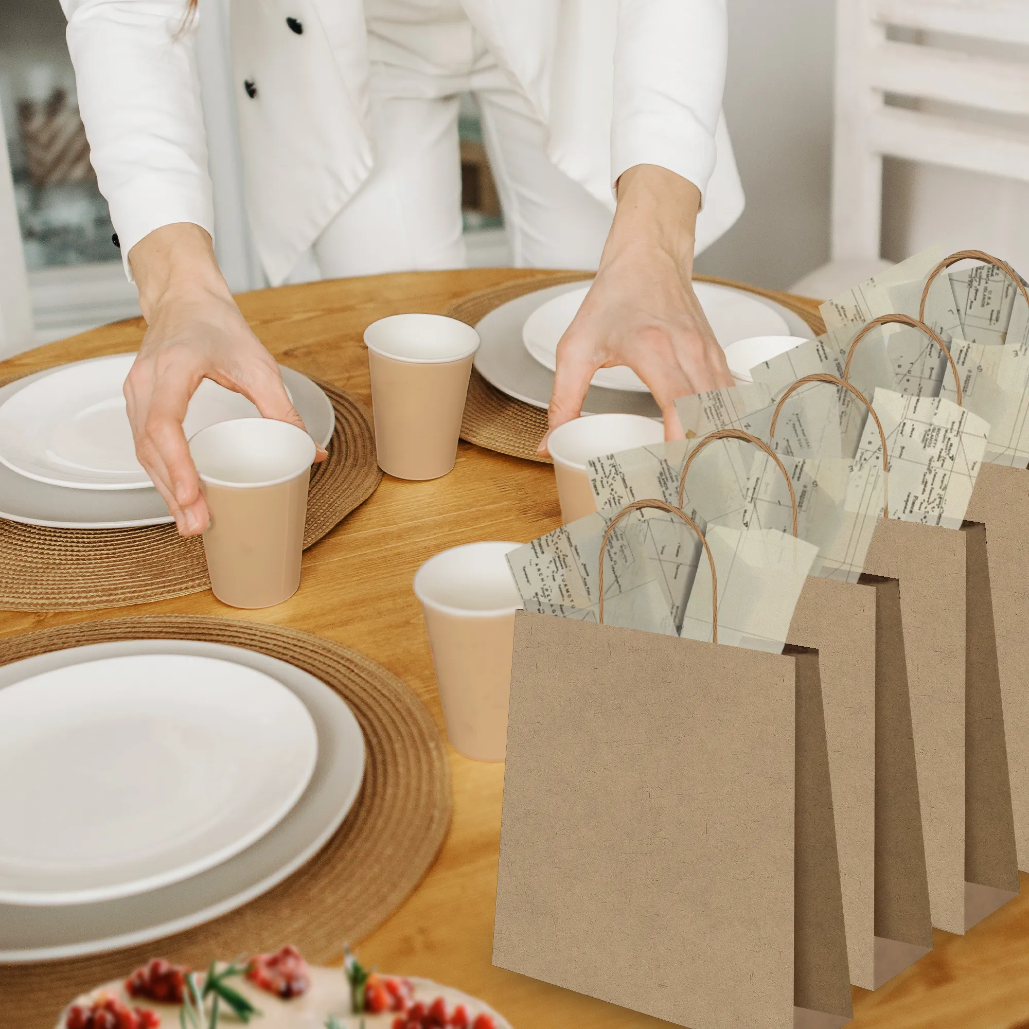 Map Designer Tissue Paper for Gift Bags