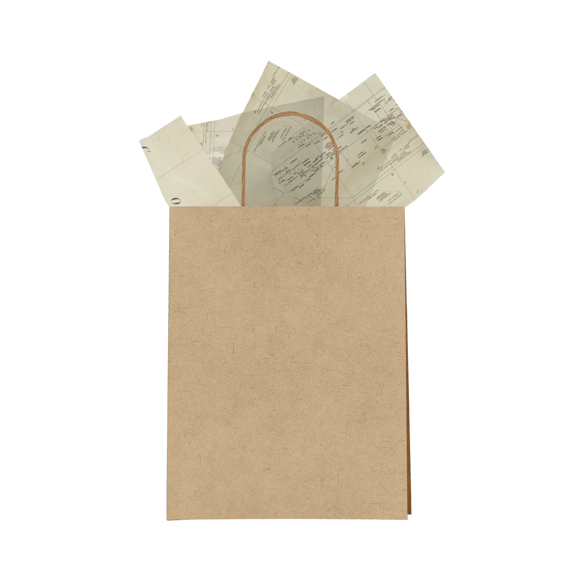 Map Designer Tissue Paper for Gift Bags