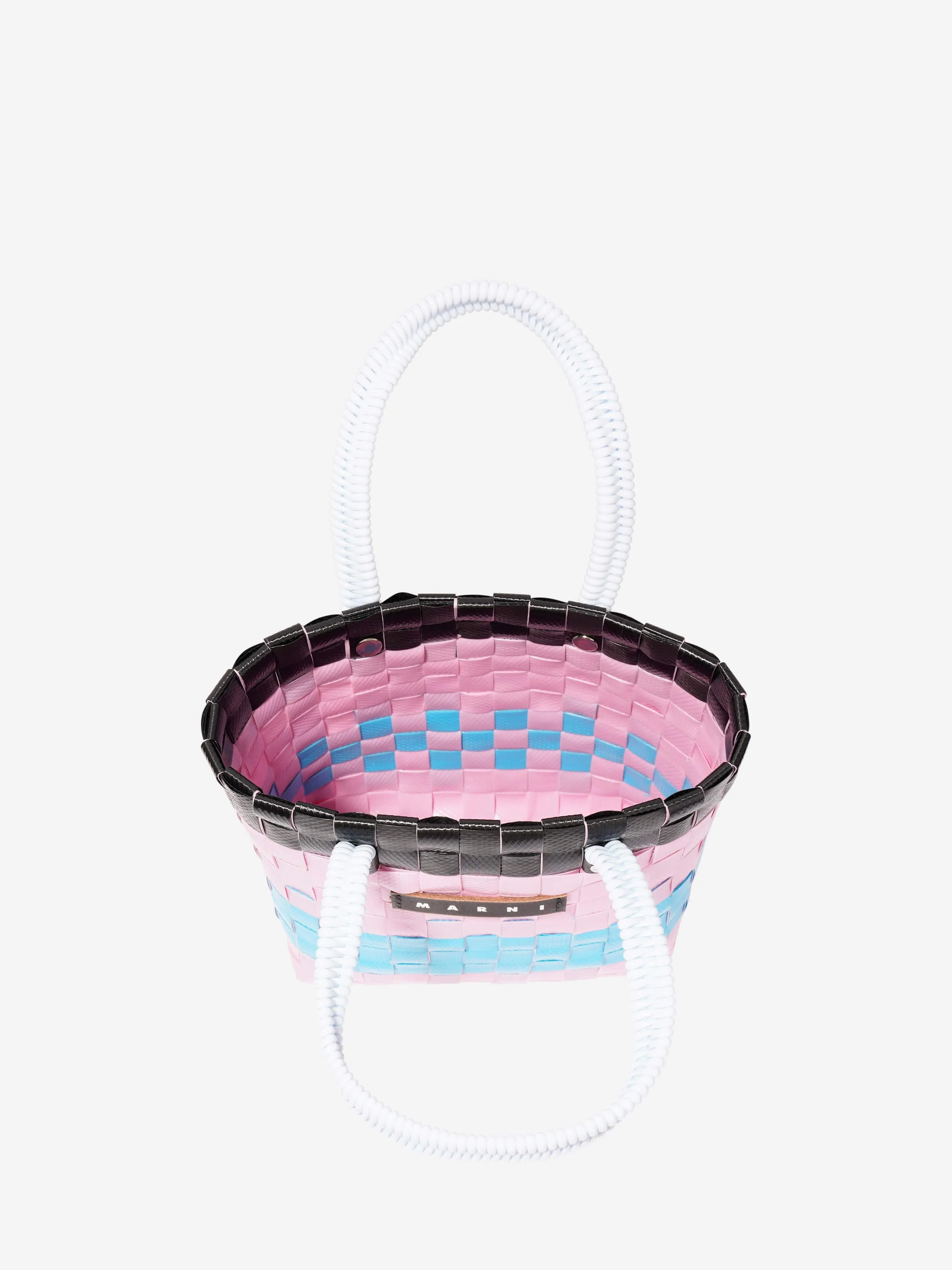MARNI Girls Basket Tote Bag in Pink