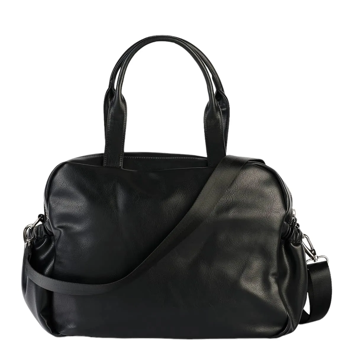 OiOi Vegan Leather Carry All Nappy Bag - Black