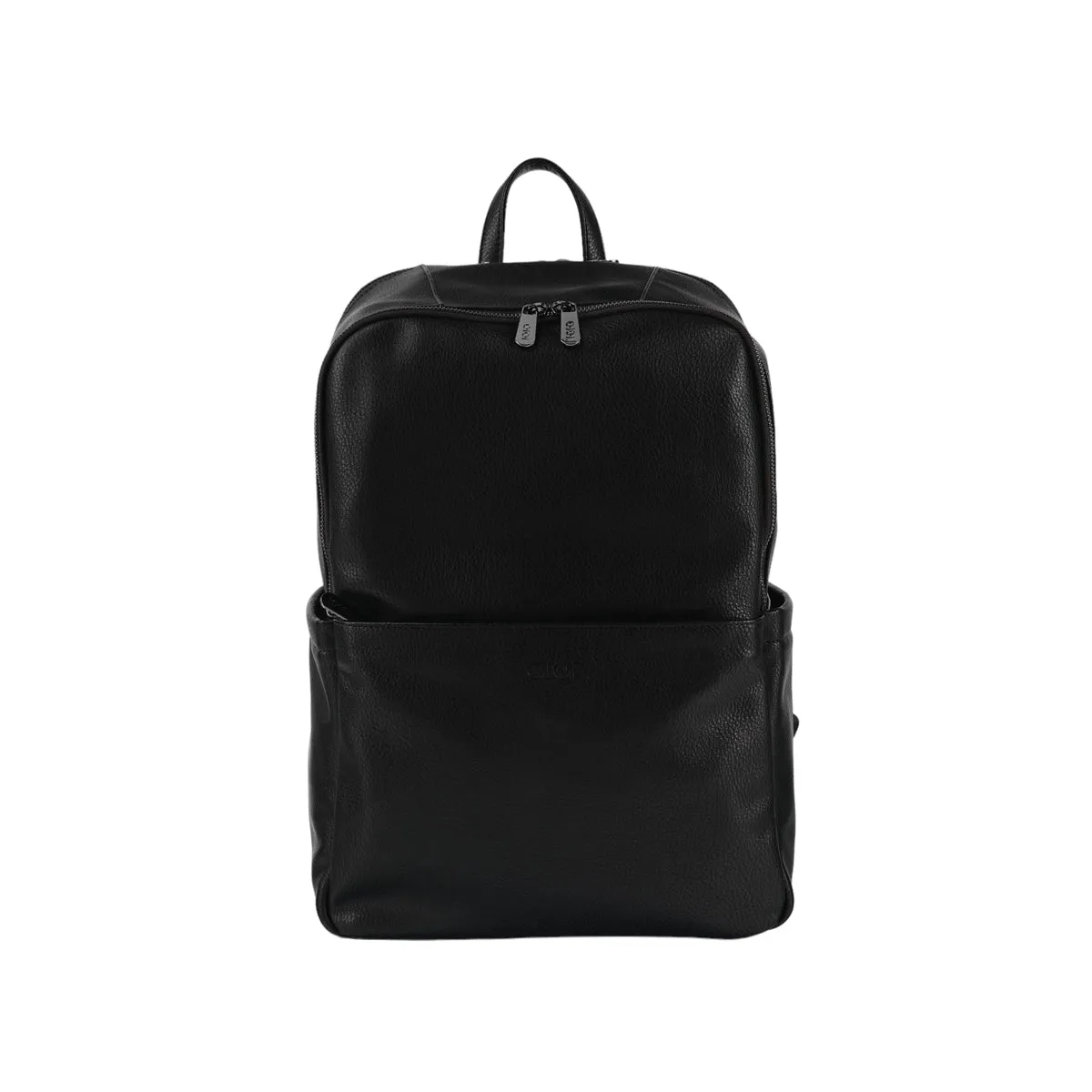 OiOi Vegan Leather Multitasker Nappy Backpack - Black
