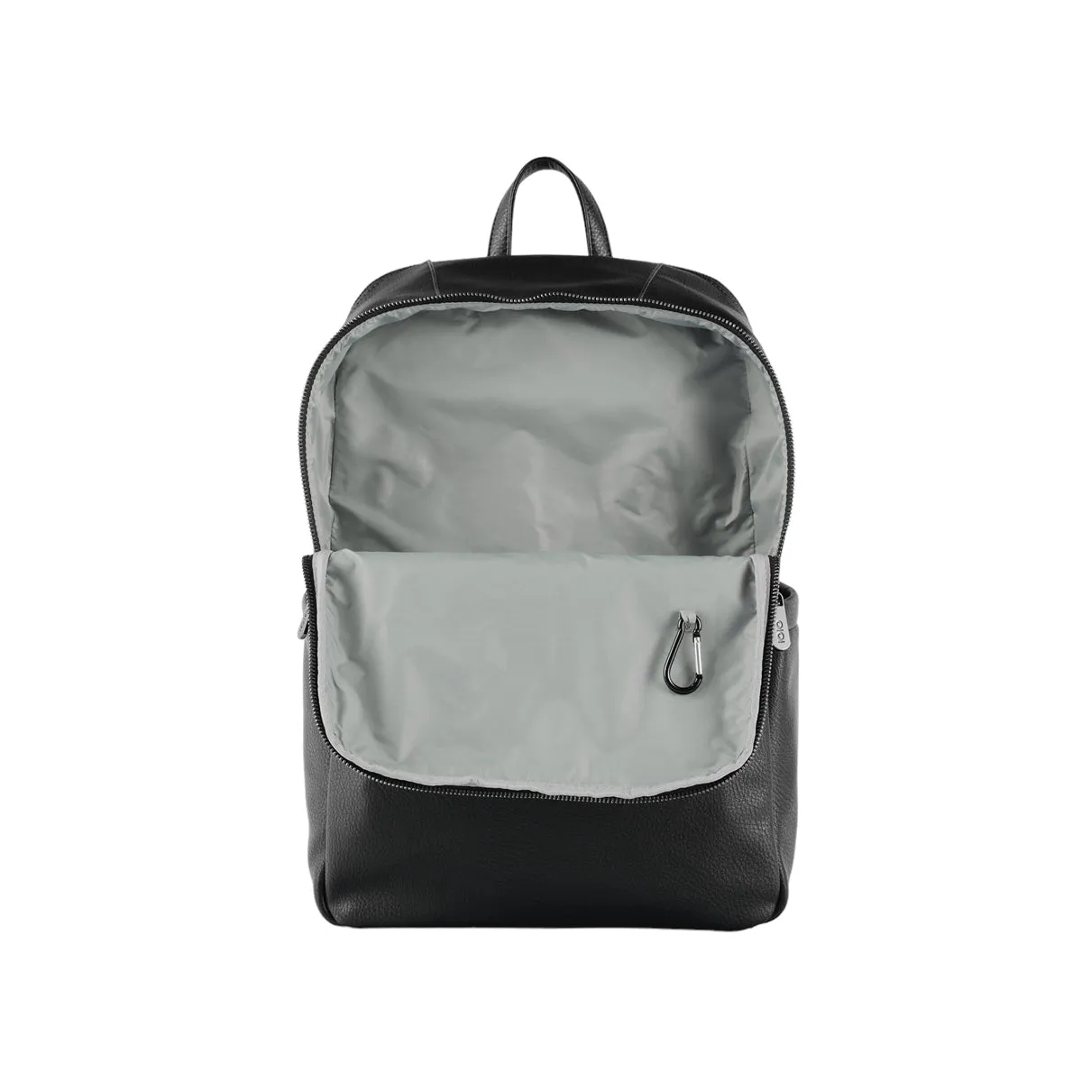 OiOi Vegan Leather Multitasker Nappy Backpack - Black