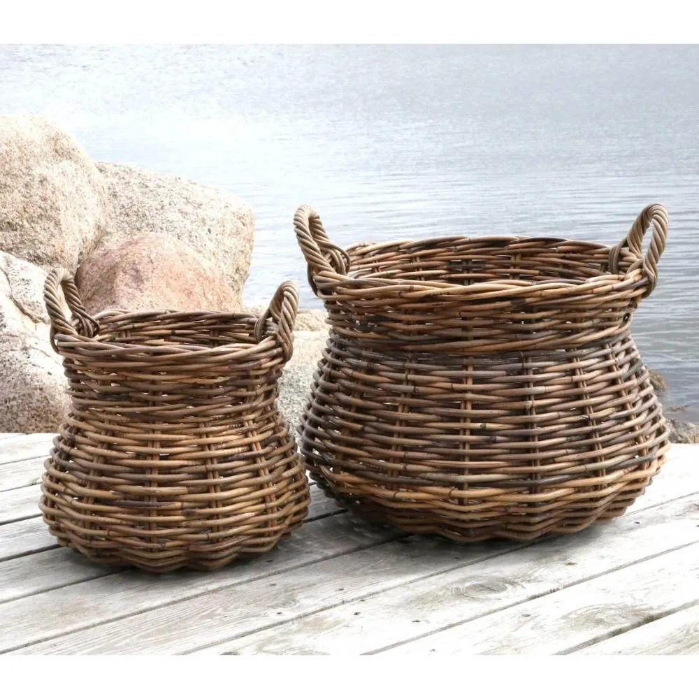 Old French Baskets Set of 2