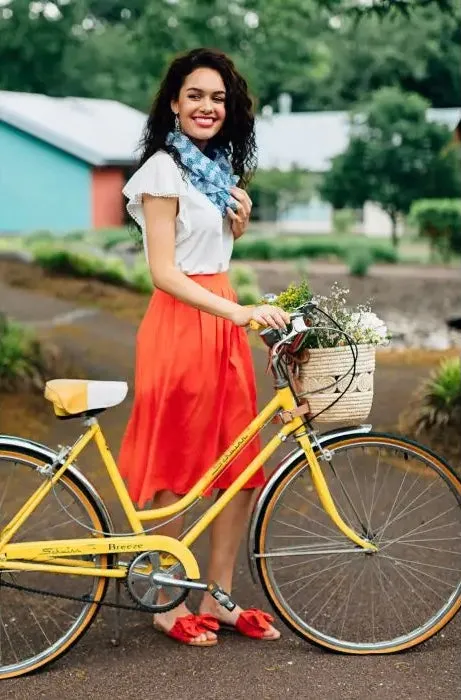 Palm Leaf Bike Basket