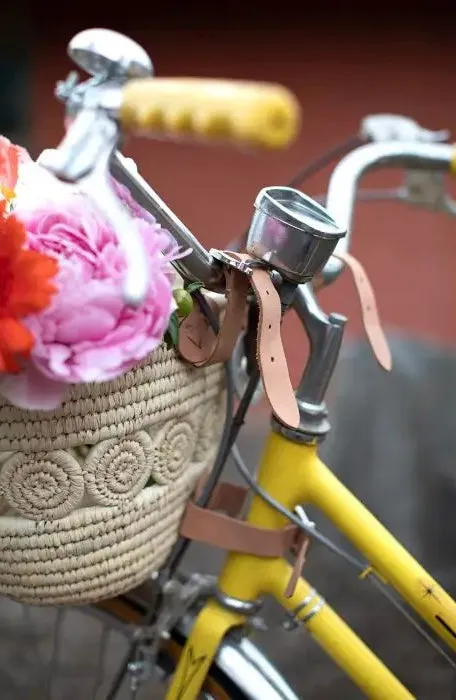 Palm Leaf Bike Basket