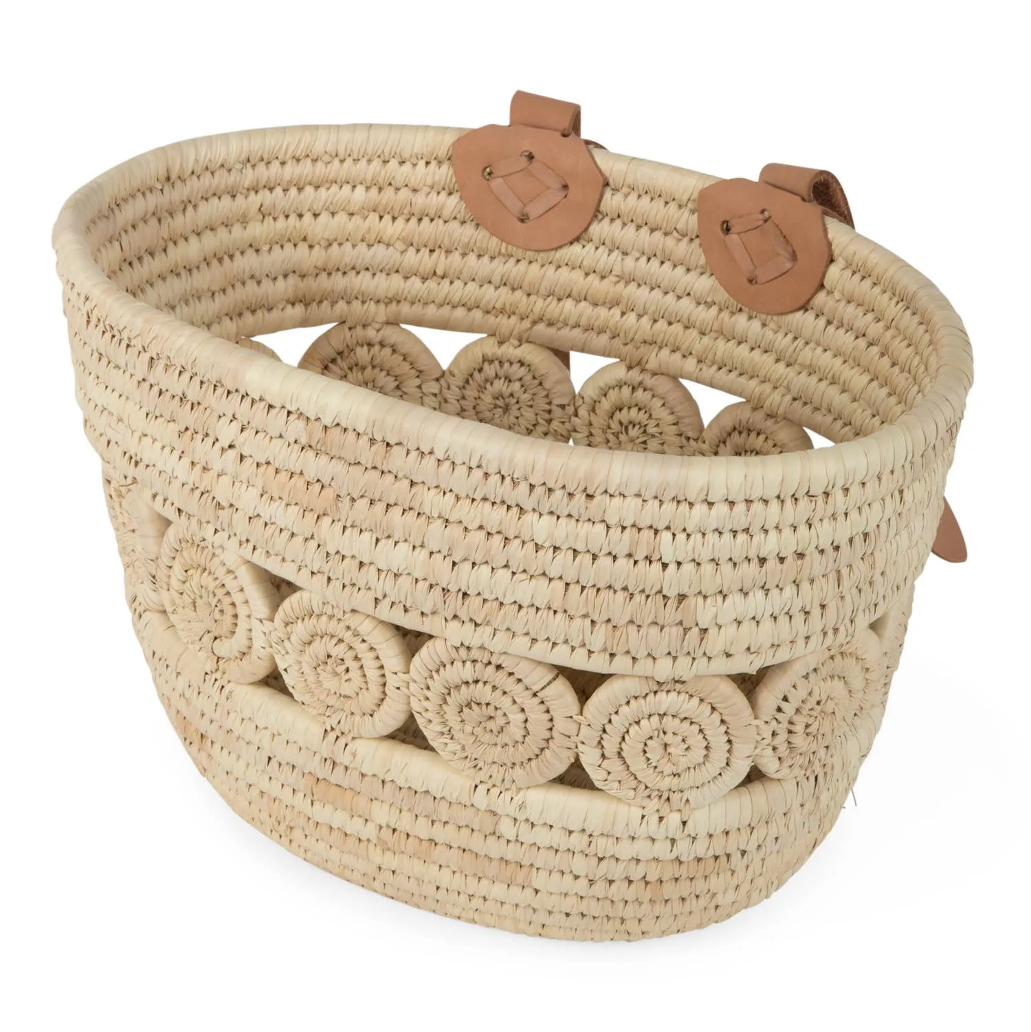 Palm Leaf Bike Basket